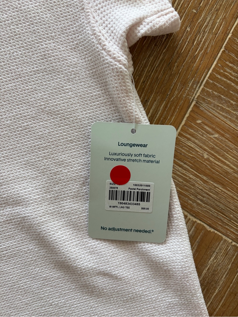 NWT Tommy John Waffle Knit Lounge Tee - Picture 3 of 7